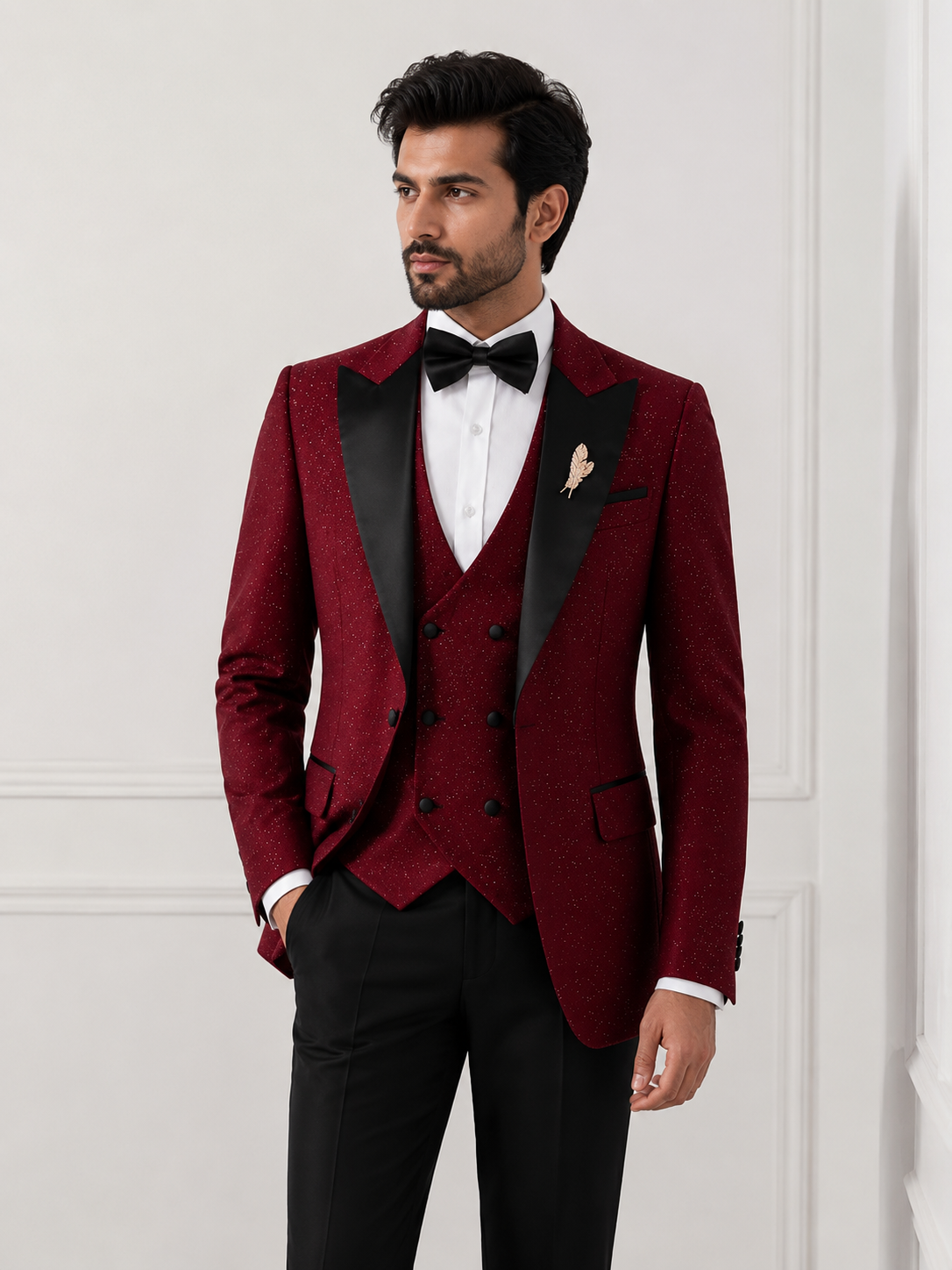 Burgundy Tuxedo