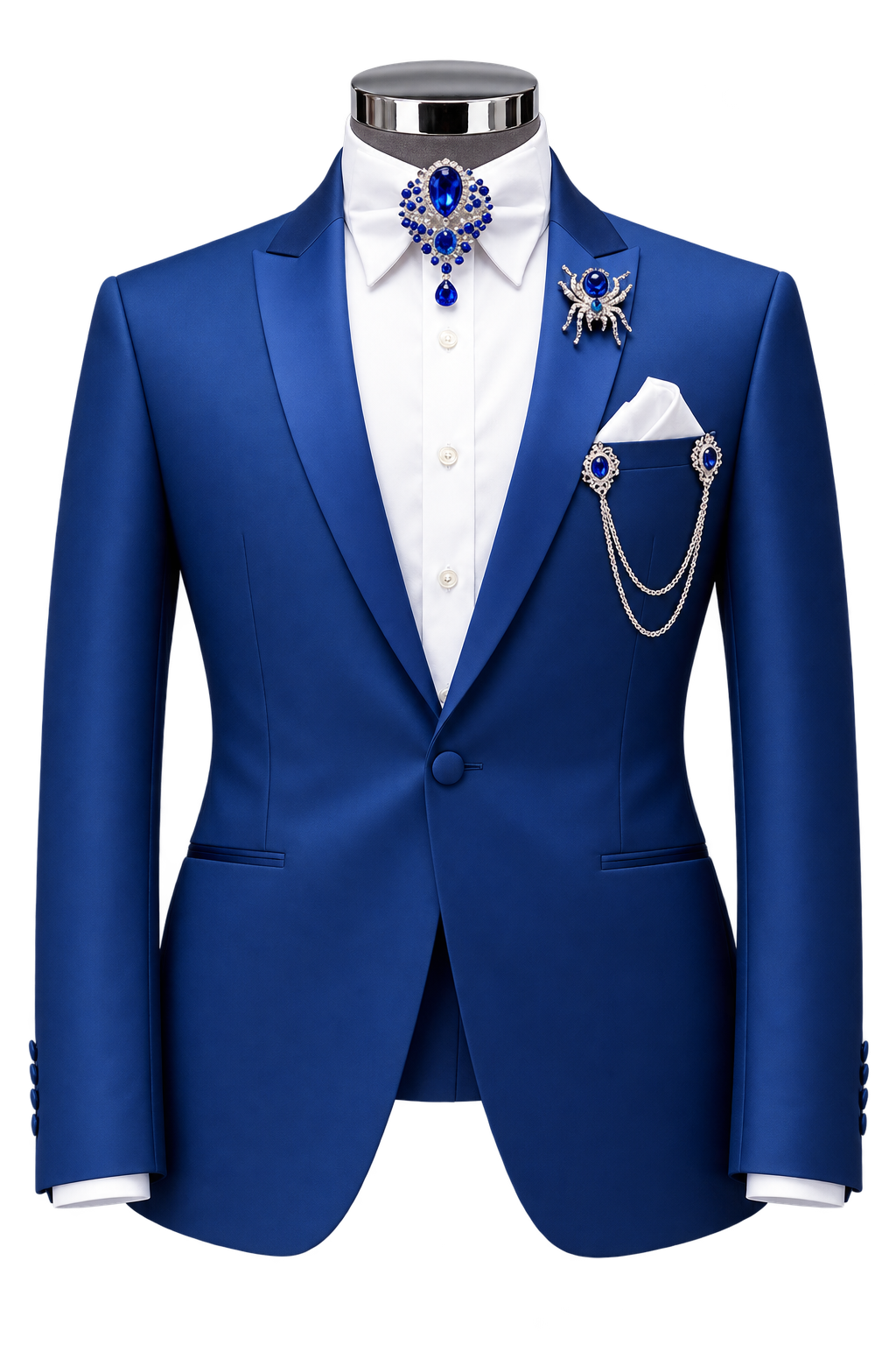 Royal Blue Shawl Lapel Tuxedo