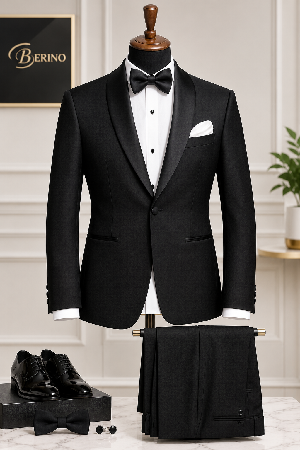 Black Premium Tuxedo Suit for Men