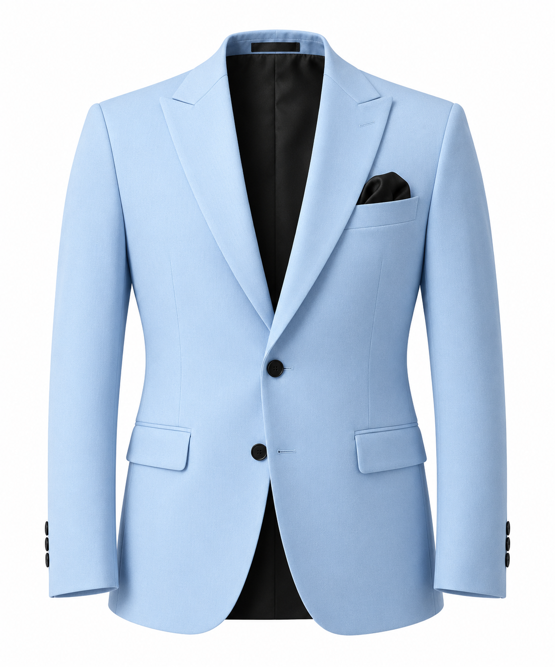 Men’s Ice Blue Classic Two-Button Blazer